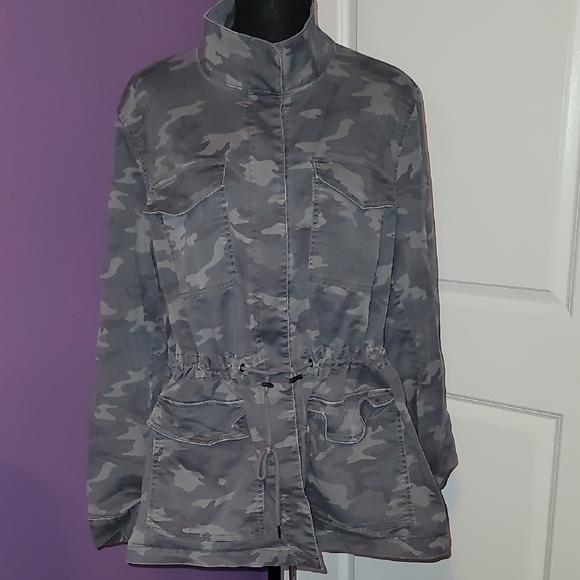 Lane Bryant Light Green Camo Utility Jacket Sz: 18/20 - Picture 5 of 7